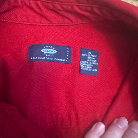 Red Jean Jacket - Picture 2 of 3